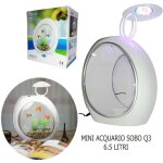 Acquario mini sobo 6. 5 litri q - 3 luce led ovale pesci filtrazione incorporporata
