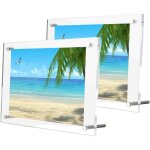 Acrylique cadre d'affichage pour a4, transparent cadre d'image  double clair panneau, cadre d'affichage ...