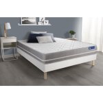 Actisom - ensemble matelas ressorts ensach�s actiflex touch 140x190 3zones de confort + sommier kit blanc ...