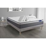 Actisom - ensemble matelas sommier actimemo plus 160 x 200 cm 2 oreillers et couette m�moire de forme ...