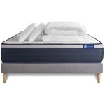 Actisom - ensemble matelas sommier actimemo max 200 x 200 cm 2 oreillers et couette m�moire de forme ...