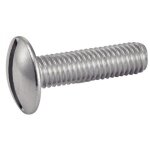Acton - vis � m�taux t�te ronde large - poelier - fendue - inox a2 4x35 mm - bo�te de 200