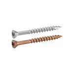 Acton - vis terrasse t�te frais�e r�duite six lobes - inox a2 5x60 mm - brun mm - bo�te de 200