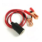 Adaptateur allume - cigare 12 v pour voiture �lectrique, connecteur femelle vers pince crocodile, rallonge ...