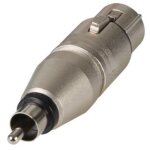 Adaptateur audio xlr femelle vers rca phono, connecteur pr� - c�bl� pour studio, sc�ne, enregistrement, ...