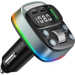 Adaptateur autoradio avec transmetteur fm bluetooth, chargeur allume - cigare pd 35 w et port usb, adaptateur ...