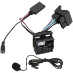Adaptateur bluetooth 5. 0 avec microphone et c�ble aux pour autoradio peugeot 207 307 407 308 mains libres ...