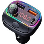 Adaptateur bluetooth car radio, metteur radio fm sans fil, lecteur de musique mp3 avec chargeur de charge ...