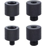 Adaptateur de bobine double 3 / 8  vers 1 / 4  et inverse en aluminium noir pour support cam�ra tr�pied ...