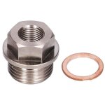 Adaptateur de capteur m18x1. 5 � 1 / 8npt filetage capteur de temp�rature d'eau d'�chappement raccord ...