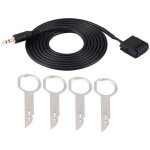 Adaptateur de cble auxiliaire audio de voiture pour ford 6000cd mondeo fiesta avec cl�s d'outil de suppression ...