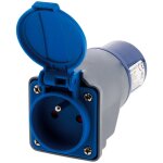 Adaptateur compact sans c�ble femelle 16a 2p + t en m�le cee17 pour camping, nautisme zenitech