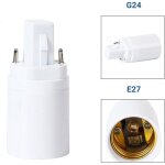 Adaptateur de culot � vis g24 vers ampoule e27