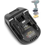 Adaptateur dm18m pour batterie dewalt pour outils �lectriques makita 18 v, tpdl convertit pour milwaukee ...