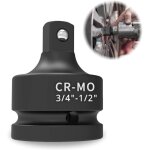 Adaptateur douille 3 / 4 vers 1 / 2, acier chrome - molybd�ne(cr - mo), reducteur carre, raccord douille, ...