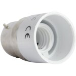 Adaptateur douille b22 pour ampoule culot e14 miidex lighting�