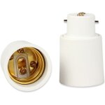 Adaptateur douille b22 vers e27 - lot de 2, conversion facile pour ampoules led, incandescentes et halog�nes ...