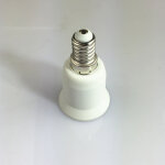 Adaptateur douille e14 pour ampoule culot e27?blanc