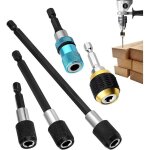 Adaptateur de douille pour perceuse arbre hexagonal de 0, 6 cm 5 pi�ces adaptateurs pour travaux �lectriques ...