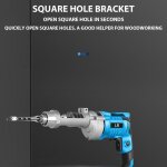 Adaptateur de foret � trou carr�, forets carr�s pour le du bois - adaptateur d'embout de mortaiseuse ...