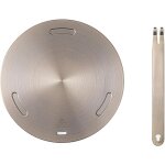 Adaptateur induction 16 cm en acier inoxydable avec poign�e amovible, adaptateur plaque induction pour ...