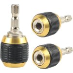 Adaptateur mandrin escamotable 1 / 4  connecteur universel pour perceuse, accessoire � changement rapide ...