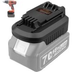 Adaptateur pour outils lectriques sans fil black & decker 20 v pour batteries li - ion makita 18 v, ...