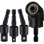 Adaptateur de perceuse � angle droit, rallonge de perceuse � choc 4 en 1, ensemble d'adaptateurs de perceuse ...