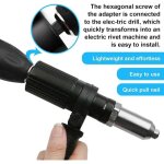 Adaptateur de pistolet � riveter �lectrique adaptateur de perceuse � riveter outil d'�crou d'insertion ...