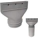 Adaptateur plat pour tuyau d'�vacuation de climatisation - 130 mm et 150 mm de diam�tre - pour climatiseur ...