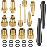 Adaptateurs pour pompe � v�lo - lot de 14 en cuivre pour gonflage de v�hicules
