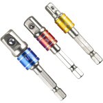 Parkside - adaptateur porte douilles 1 / 4' 3 / 8' 1 / 2' adaptateur porte douille pour visseuse  choc ...