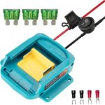 Adaptateur power wheel, power wheel adapter 18v, convertisseur de puissance avec fuse & switch pour voiture ...