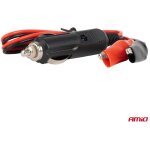 Adaptateur prise allume - cigare avec sortie pince crocodile 12v 24v 60cm amio - 03802 Adaptateur prise allume - cigare avec sortie pince crocodile 12v 24v 60cm amio - 03802