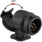 Adaptateur de prise d'attelage de remorque, 13 broches � 7 broches, pour voiture, remorque, camion, caravane, ...