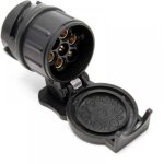 Adaptateur de prise de remorque - 13 � 7 broches - 12 v 50 a - pour feux stop, �clairage de plaque d'immatricu ...