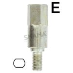 Adaptateur profil stihl 5, 5mm [e] pour renvoi d'angle universel
