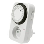 Adaptateur programmable mécanique journalier pour prise électrique Adaptateur programmable mécanique journalier pour prise électrique