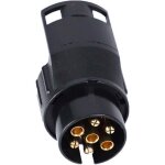 Adaptateur remorque 7 broches vers 13 broches 12v pour caravan camion attelage �lectrique n type plastique ...