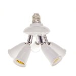 Adaptateur rpartiteur de douille e27 3 en 1 ulisem, convertisseur de culot d'ampoule led standard e26 ...
