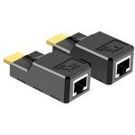 Adaptateur de r�p�teur hdmi vers rj45, convertisseur ethernet pour extension vid�o hd, c�ble r�seau hdmi ...
