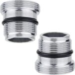 Adaptateur de robinet 2 pi�ces m18, 5 � m22 filetage m�le connecteur de robinet en m�tal pour connecter ...