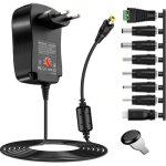 Adaptateur secteur universel 30w ac / dc, 3v � 12v 3a avec 10 connecteurs dc transformateur alimentation ...