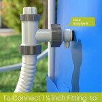 Adaptateur de tuyau type b intex 25009 ? 1, 25  vers 1, 5  ? pour pompe de filtration