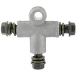 Adaptateur de tuyau d'huile de frein hydraulique 3 voies pour moto atv raccord de tuyau en t 10 mm bouchons ...