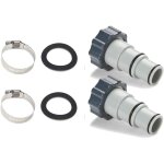 Adaptateurs de tuyau intex � filetage et � collier - pour tuyaux de 1, 5 et 1, 25 pouce - compatible ...
