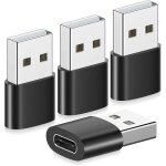 Adaptateur usb c femelle vers usb m�le (lot de 4), adaptateur yootech usb - c vers usb