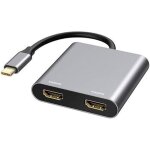Adaptateur usb c vers double hdmi 4k @ 60 hz, hub usb c avec 2 stations d'accueil hdmi 4k @ 60 hz, pour ...
