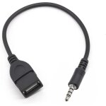 [jamais utilis�] adaptateur usb vers jack de usb 2. 0 � 3, 5 mm m�le auxiliaire prise audio st�r�o(2pcs) ...