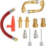 Adaptateurs de valve de pompe, adaptateur de valve de v�lo � valve de voiture sv av dv, boules d'aiguille ...